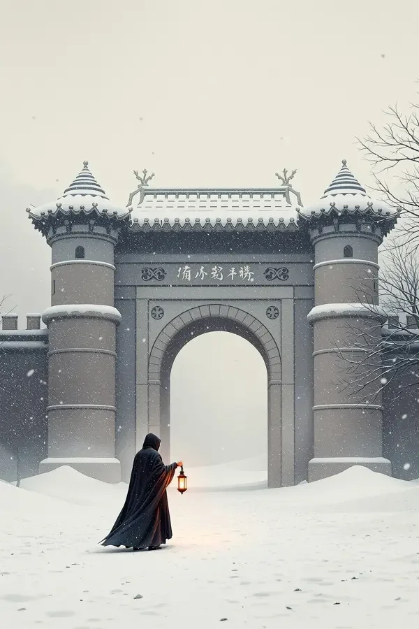 《雪落无声》短剧竖版封面